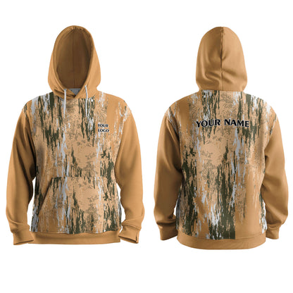 Custom Hoodie - Abstract Camo Design - Personalized Sweatshirt