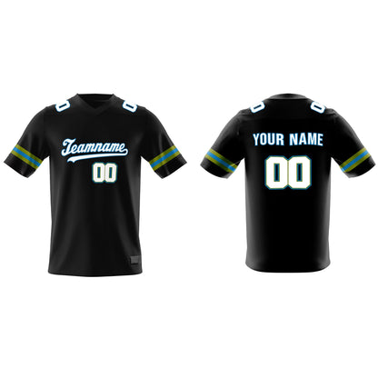 Custom American Football Jersey - Black Trim - Personalized
