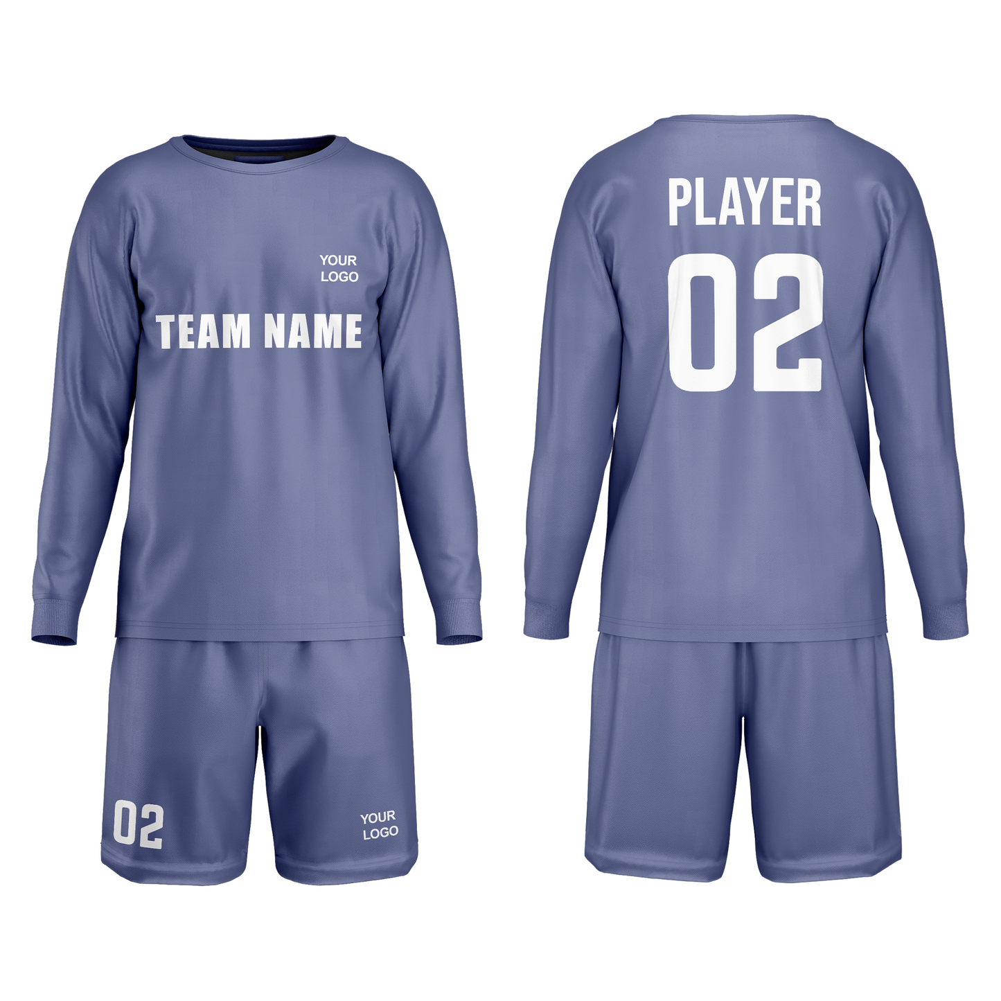 Custom Soccer Goalkeeper Uniform - Solid Design - Personalized