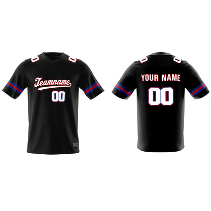 Custom American Football Jersey - Black Trim - Personalized