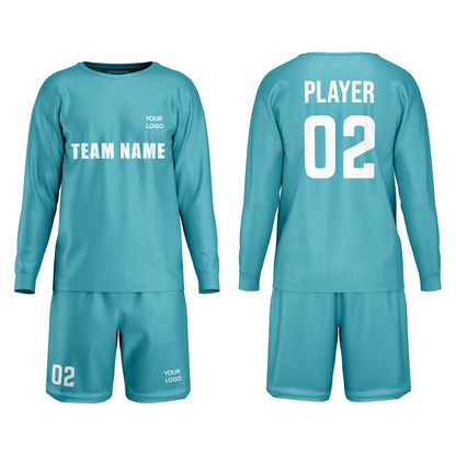 Custom Soccer Goalkeeper Uniform - Solid Design - Personalized