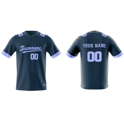 Custom American Football Jersey - Solid Trim - Personalized