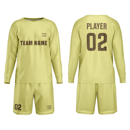 Custom Soccer Goalkeeper Uniform - Solid Design - Personalized