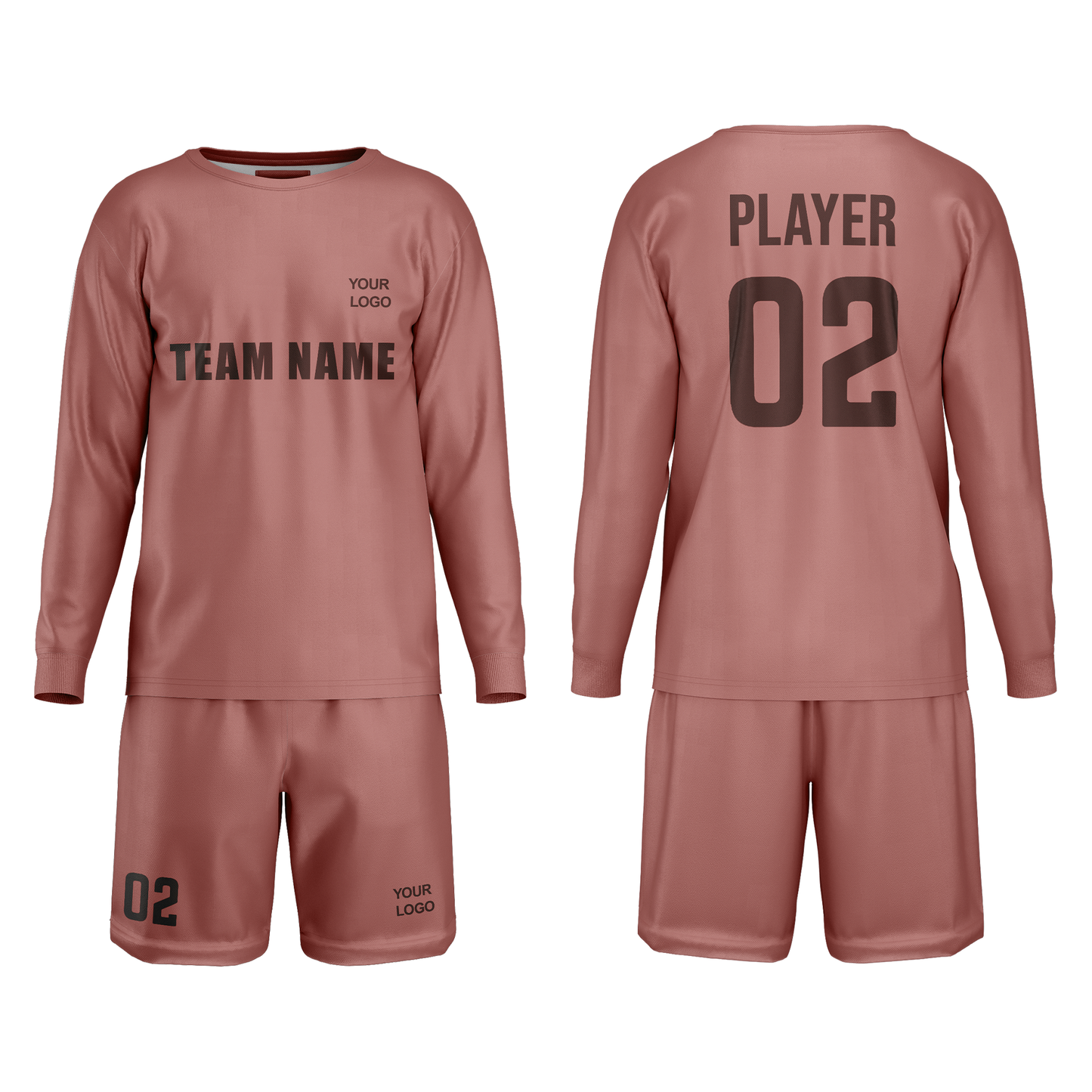 Custom Soccer Goalkeeper Uniform - Solid Design - Personalized