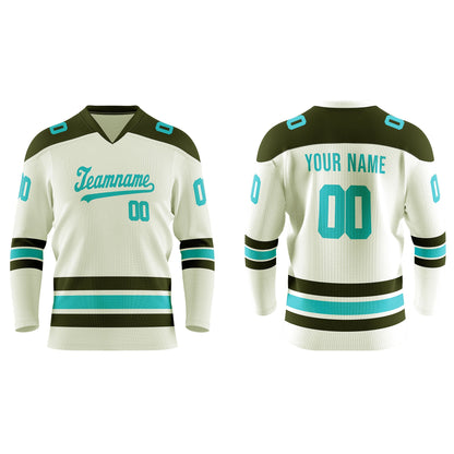 Custom Ice Hockey Jersey - Trim Design - Personalized Teamwear