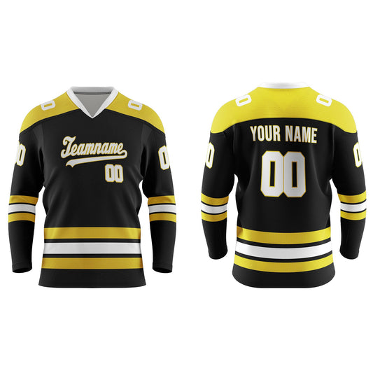 Custom Ice Hockey Jersey - Bi-Color Trim Design – Personalized Kit