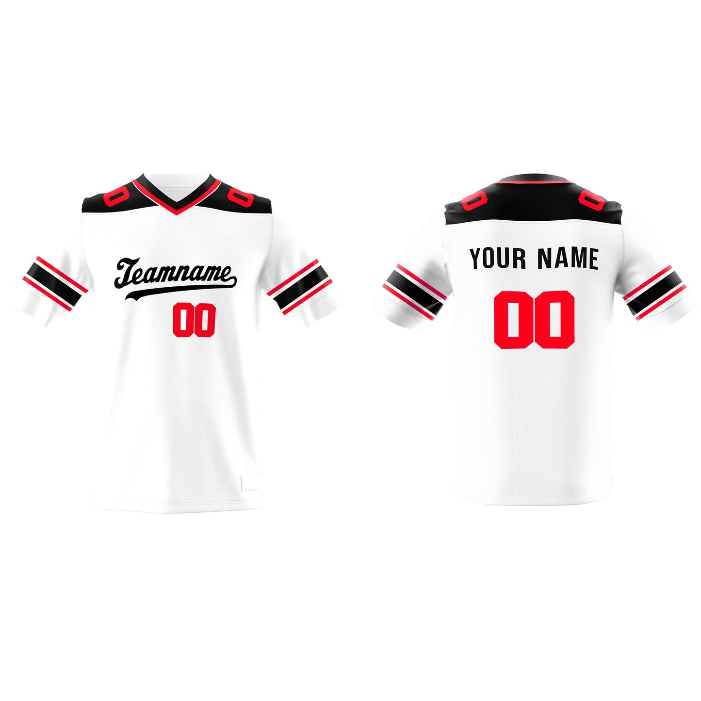 Custom American Football Jersey - Detailed Trim - Personalized Jersey