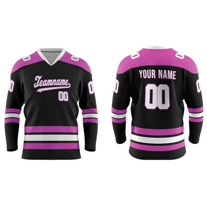 Custom Ice Hockey Jersey - Bi-Color Trim - Personalized Jersey