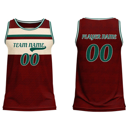 Custom Basketball Tank Top - Cut Sew Design Personalized Top