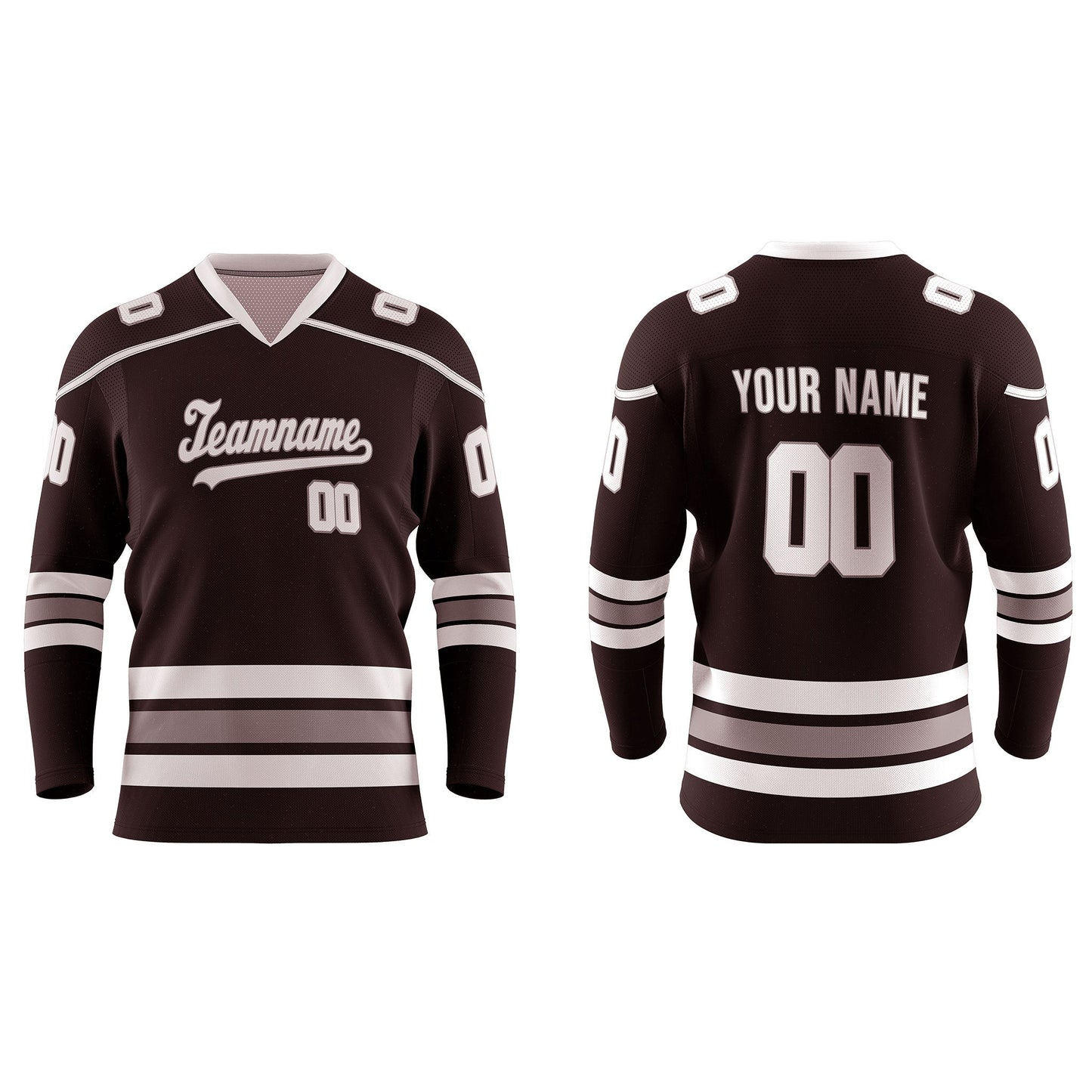 Custom Ice Hockey Jersey - Two-Color Accent - Personalized Top