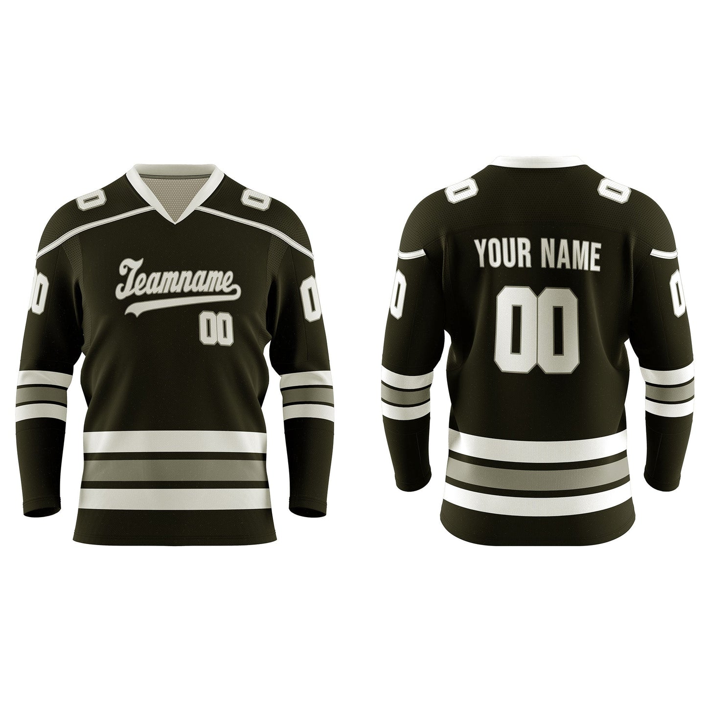 Custom Ice Hockey Jersey - Two-Color Accent - Personalized Top
