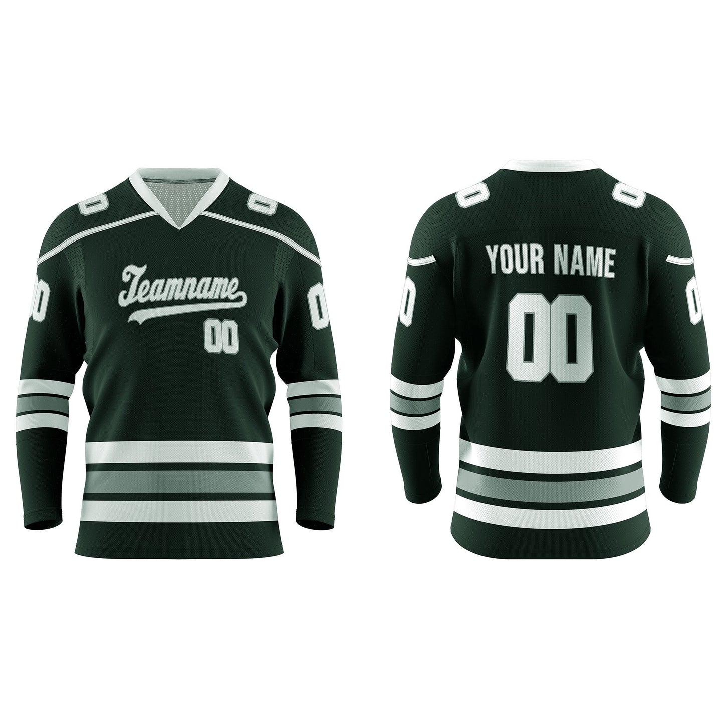 Custom Ice Hockey Jersey - Two-Color Accent - Personalized Top