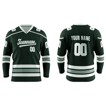 Custom Ice Hockey Jersey - Two-Color Accent - Personalized Top