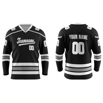 Custom Ice Hockey Jersey - Two-Color Accent - Personalized Top