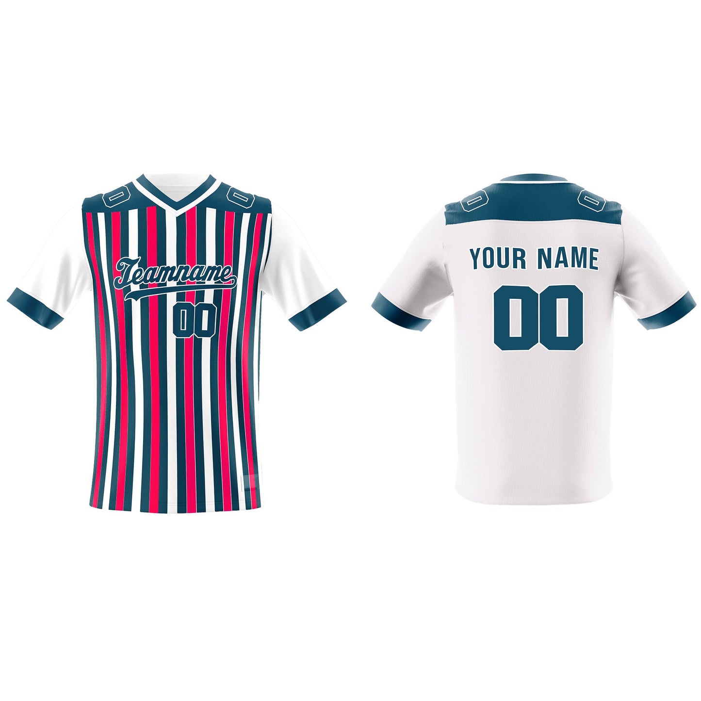Custom American Football Jersey - Chalk Striped - Personalized