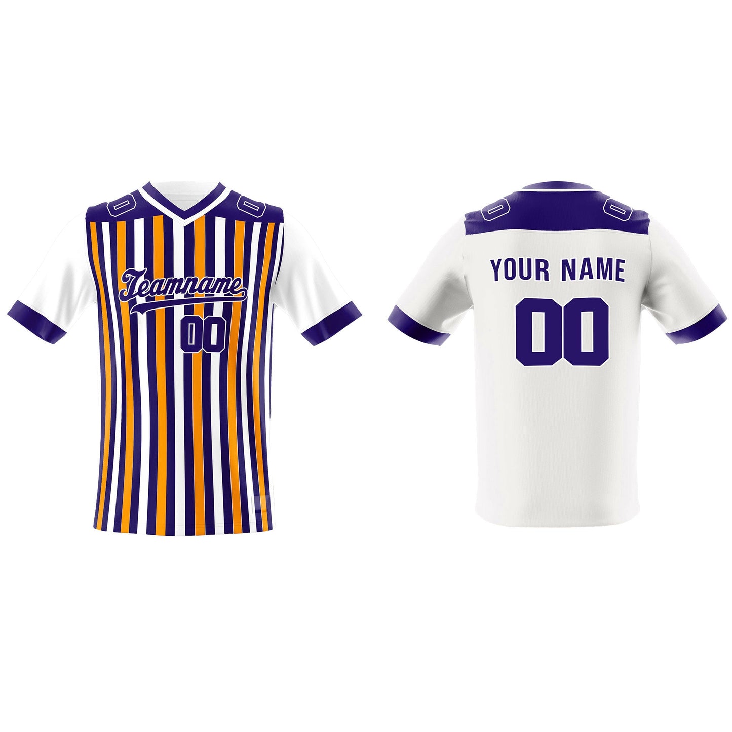 Custom American Football Jersey - Chalk Striped - Personalized