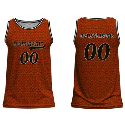 Custom Basketball Tank Top - Geometric Design - Personalized Jersey