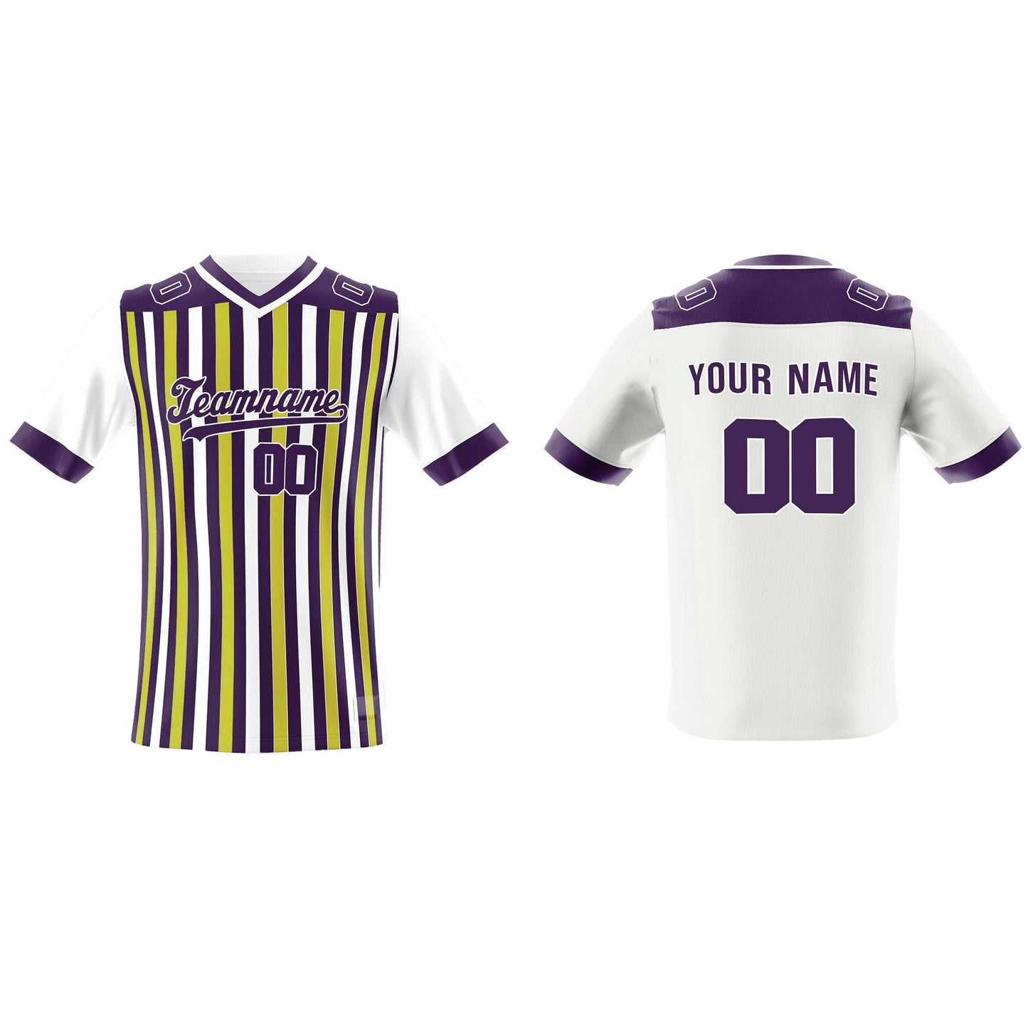 Custom American Football Jersey - Chalk Striped - Personalized
