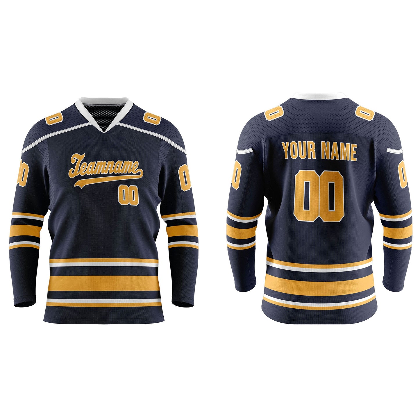 Custom Ice Hockey Jersey - Vector Trim - Personalized Gamewear