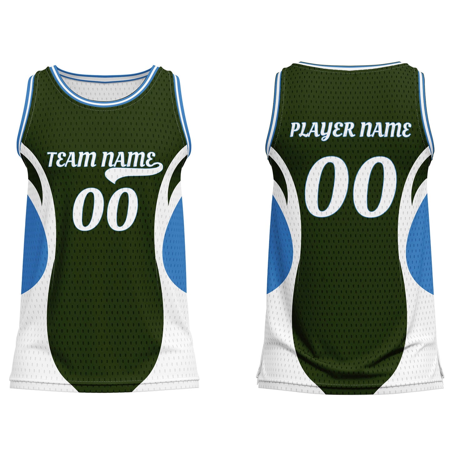 Custom Basketball Tank Top - Abstract Design - Personalized Teamwear