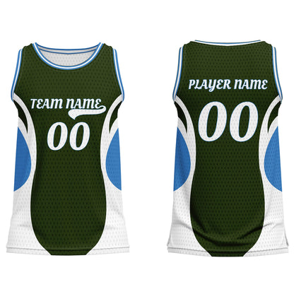 Custom Basketball Tank Top - Abstract Design - Personalized Teamwear