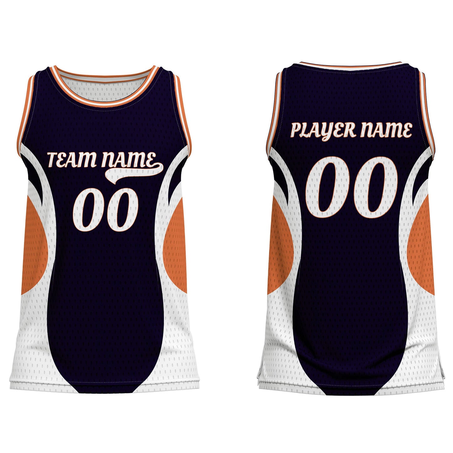 Custom Basketball Tank Top - Abstract Design - Personalized Teamwear