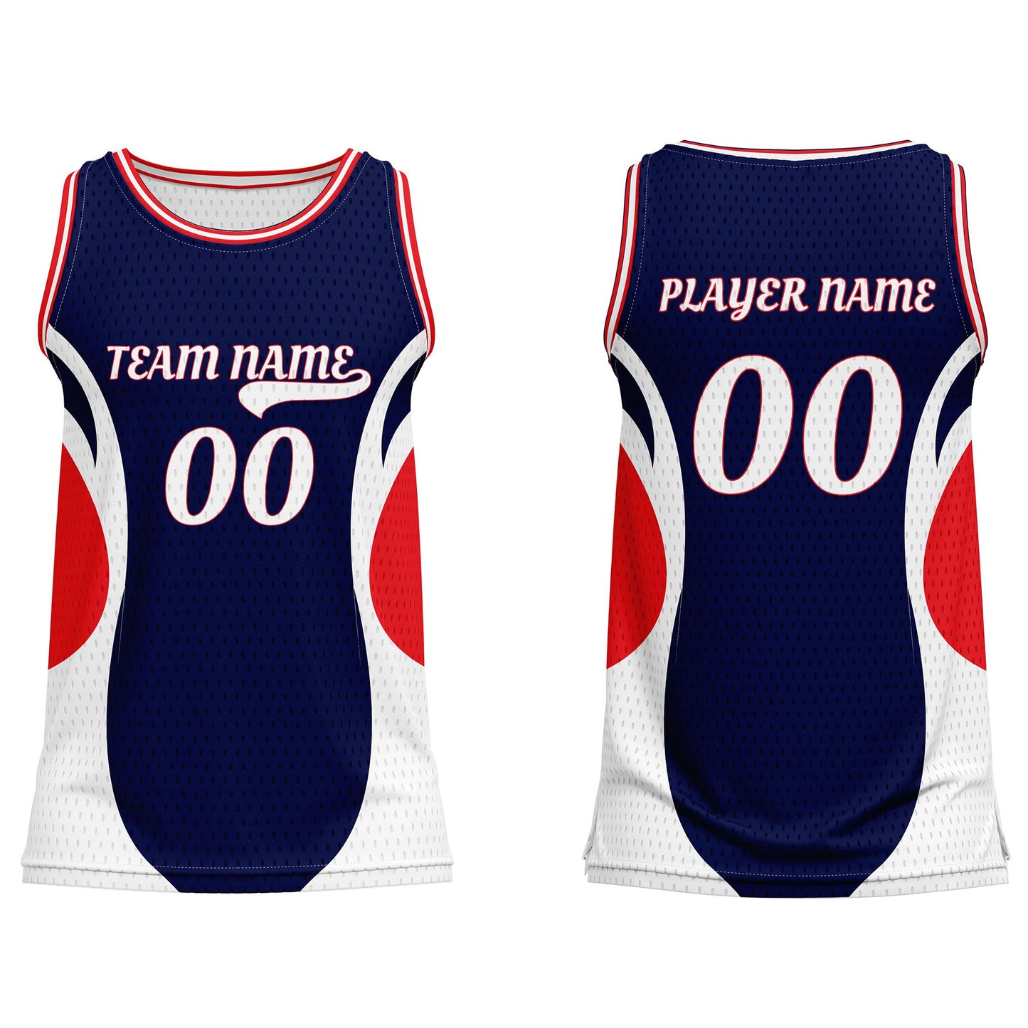 Custom Basketball Tank Top - Abstract Design - Personalized Teamwear