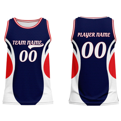 Custom Basketball Tank Top - Abstract Design - Personalized Teamwear