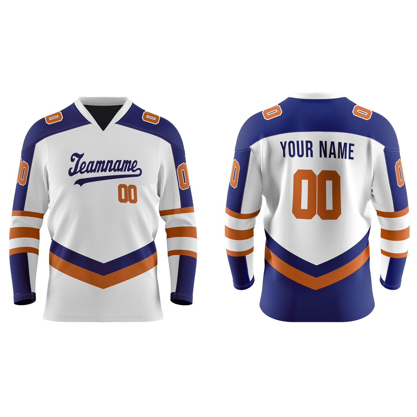 Custom Ice Hockey Jersey - White Panel - Personalized Teamwear