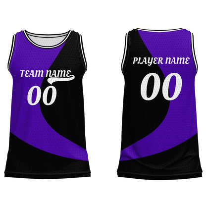Custom Basketball Tank Top - Vector Two-Tone Personalized Top