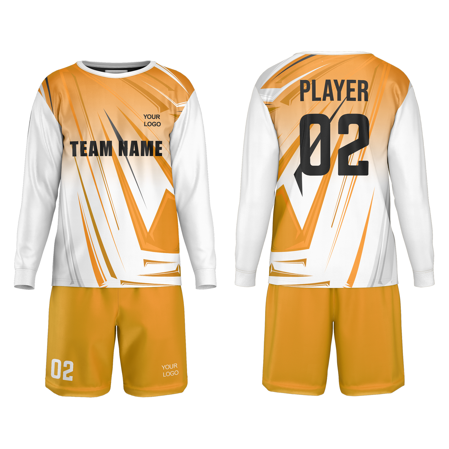 Custom Soccer Goalkeeper Uniform - Abstract Design - Personalized