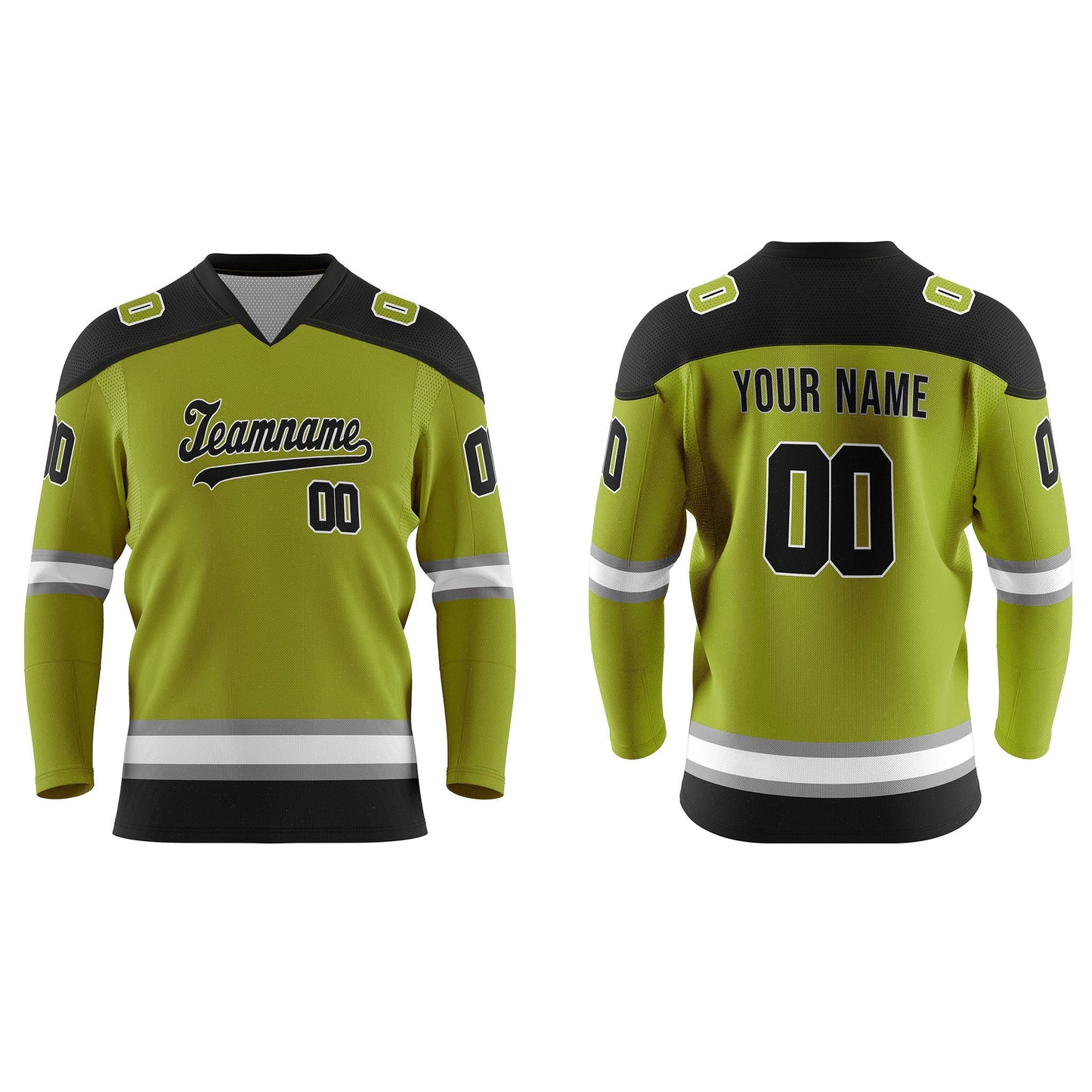 Custom Ice Hockey Jersey - Gray Accent - Personalized Top