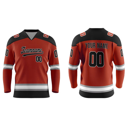 Custom Ice Hockey Jersey - Gray Accent - Personalized Top