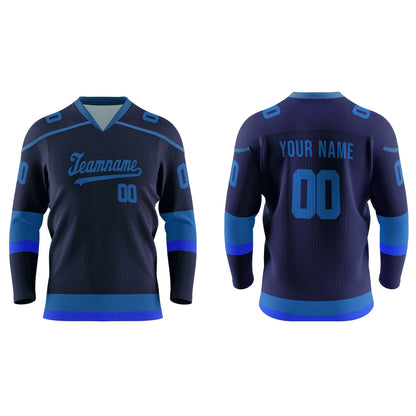Custom Ice Hockey Jersey - Tri-Color Accent - Personalized Top