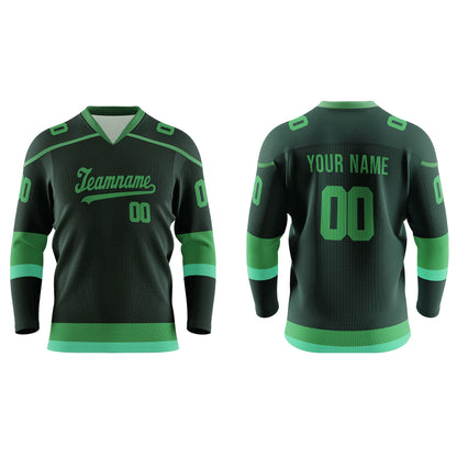 Custom Ice Hockey Jersey - Tri-Color Accent - Personalized Top