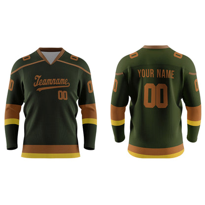 Custom Ice Hockey Jersey - Tri-Color Accent - Personalized Top