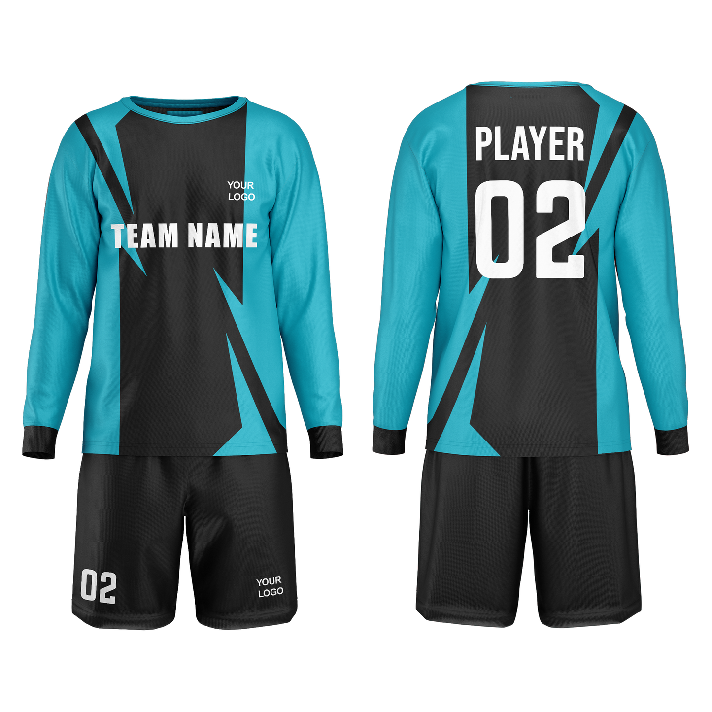 Custom Soccer Goalkeeper Uniform - Abstract - Personalized
