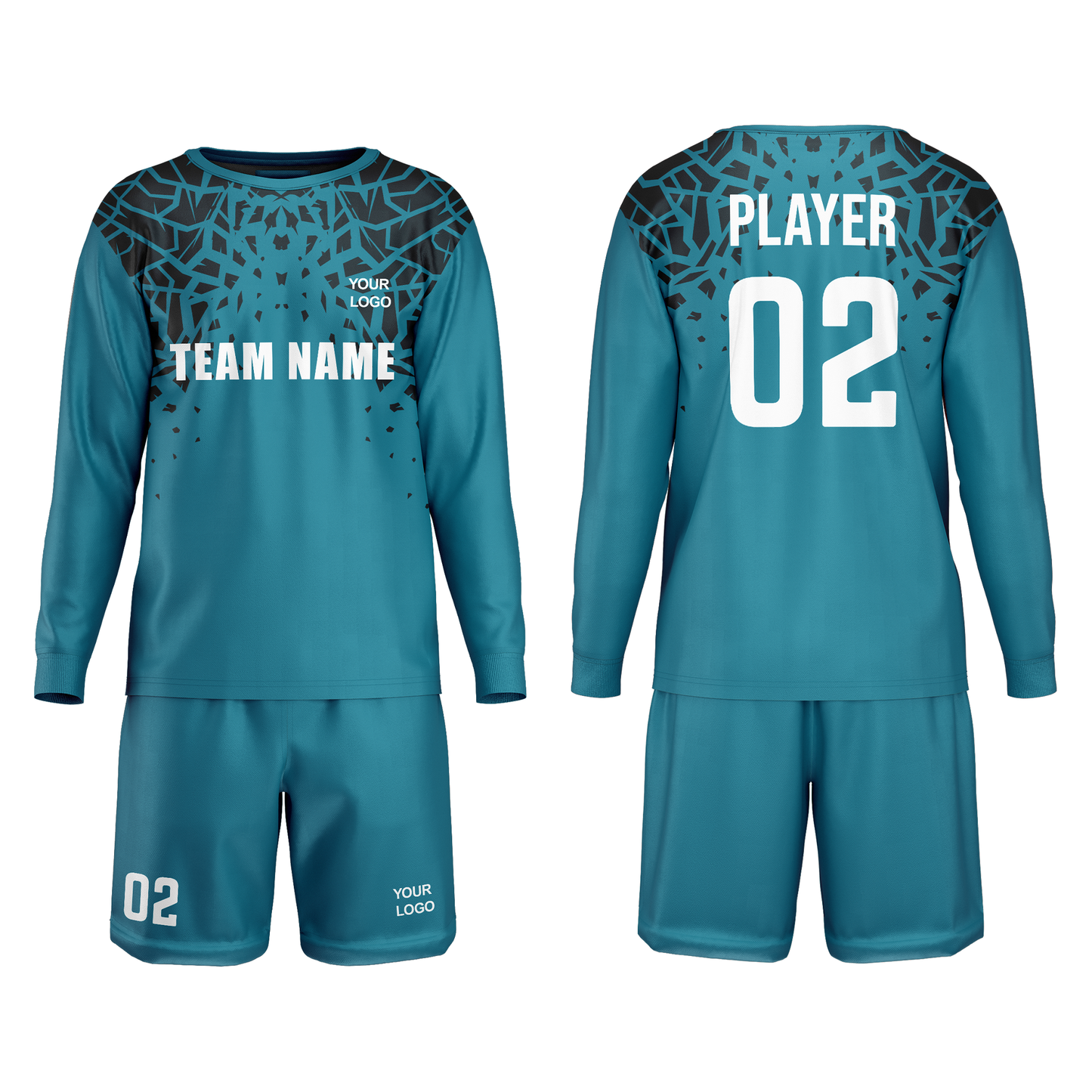 Custom Soccer Goalkeeper Uniform - Turtle Design - Personalized