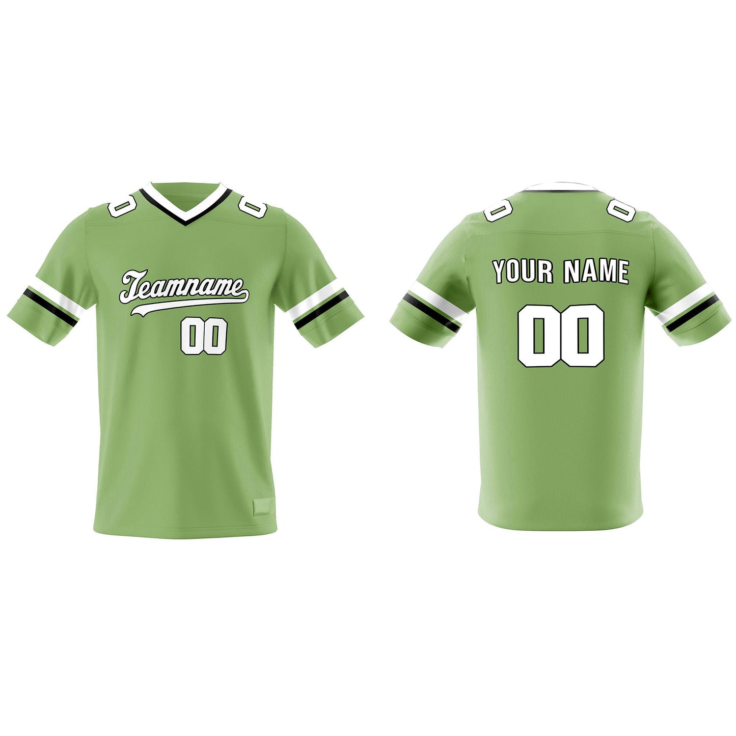 Custom American Football Jersey - White Accent - Personalized Top