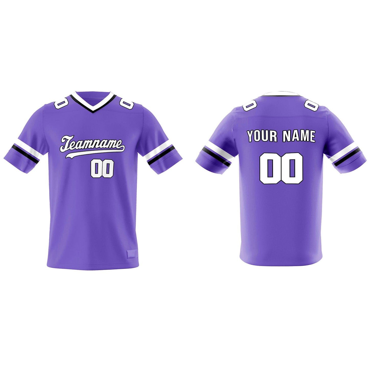 Custom American Football Jersey - White Accent - Personalized Top