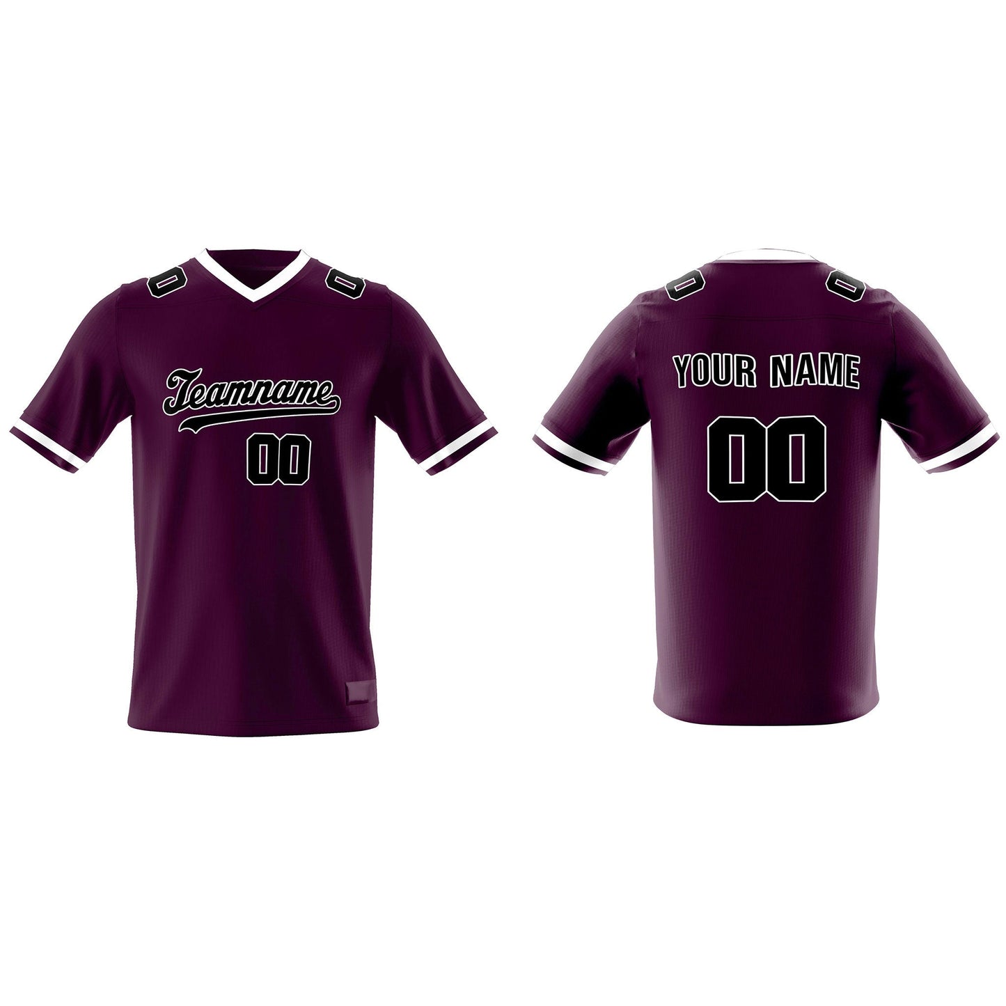 Custom American Football Jersey - White Trim - Personalized Top
