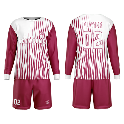 Custom Soccer Goalkeeper Uniform - Wave Design - Personalized