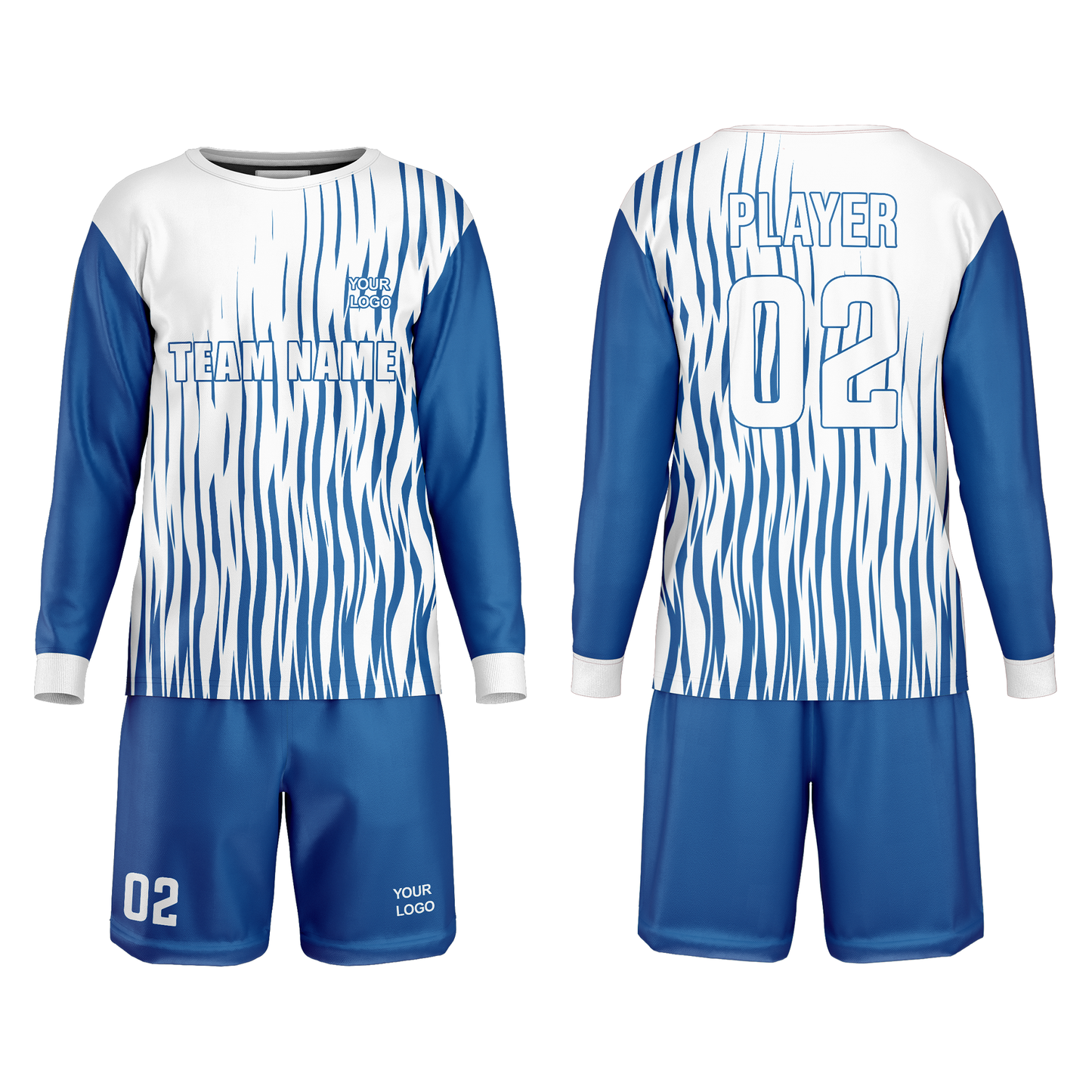 Custom Soccer Goalkeeper Uniform - Wave Design - Personalized