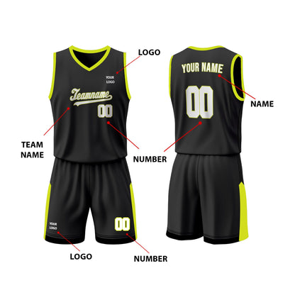 Custom Basketball Uniform - Grunge Halftone - Personalized Kit