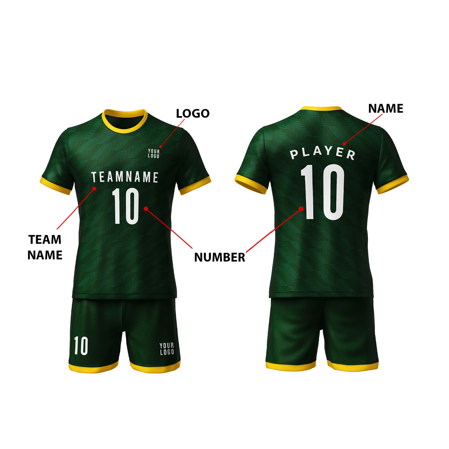Custom Soccer Uniform – Accent Design – Personalized Team Kit