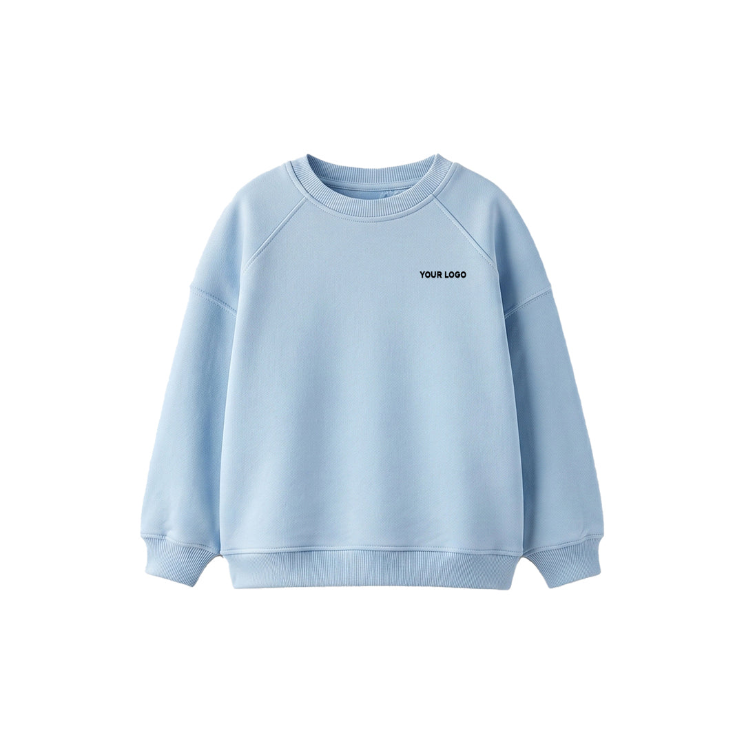 Custom Girls Sweatshirt - Classic Raglan Crewneck - Personalized Top