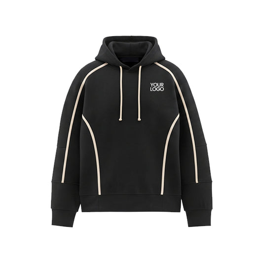 Custom Premium Hoodie - Black Accent Design - Personalized Pullover