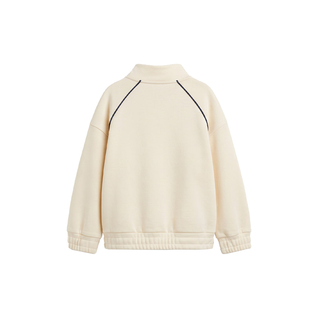 Custom Girls Sweatshirt - Quarter-Zip Cowl Neck - Personalized