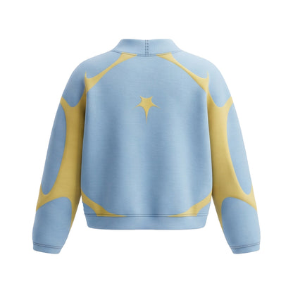 Custom Women Sweatshirt - Starburst Graphic - Personalized Pullover