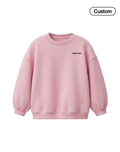 Custom Girls Sweatshirt - Curved Seam Panel - Personalized Top